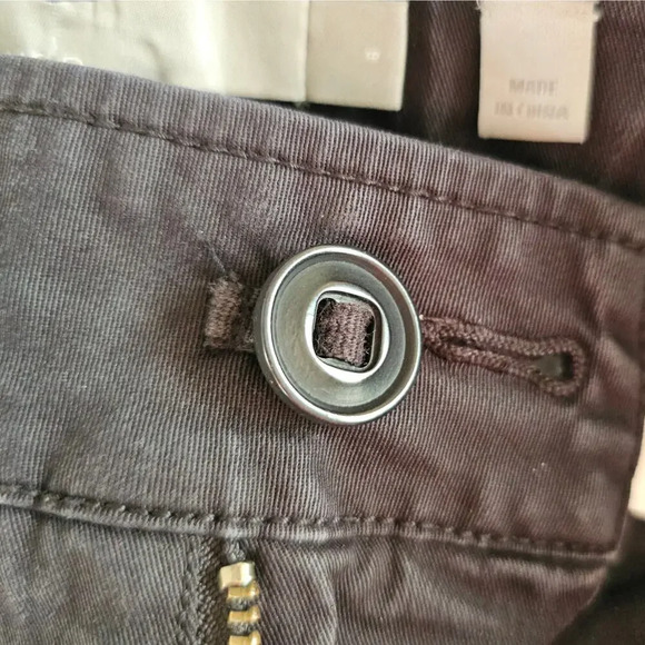 Vince Women's 6 Black‎ Twill Cropped Pants Utility Drawstring Pockets Ankle - Picture 9 of 10